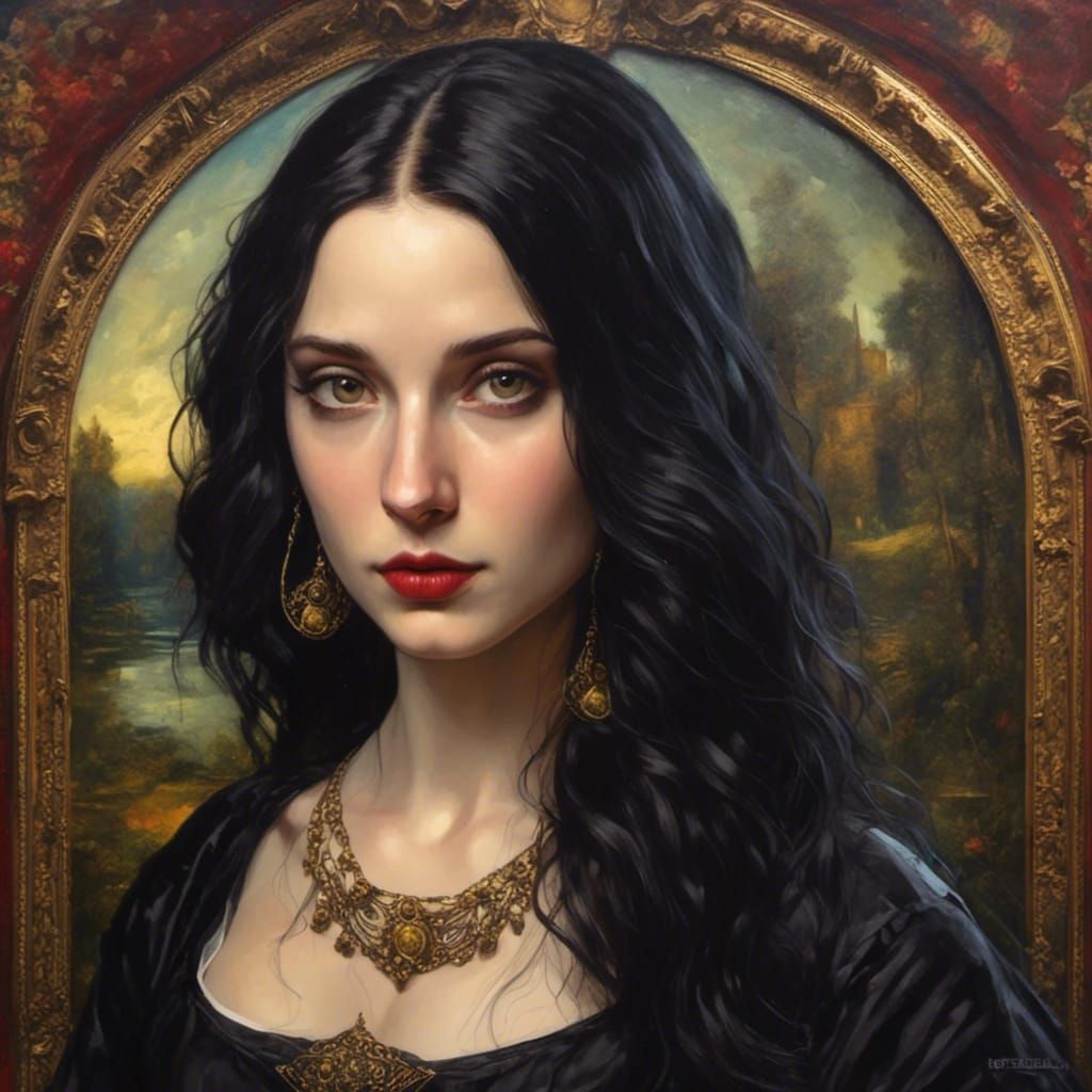 Gothic Mona Lisa: A Modern AI Interpretation