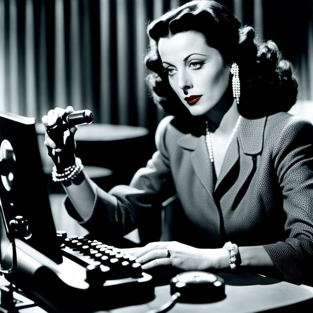Hedy Lamarr: Inventing Bluetooth, Digital Art
