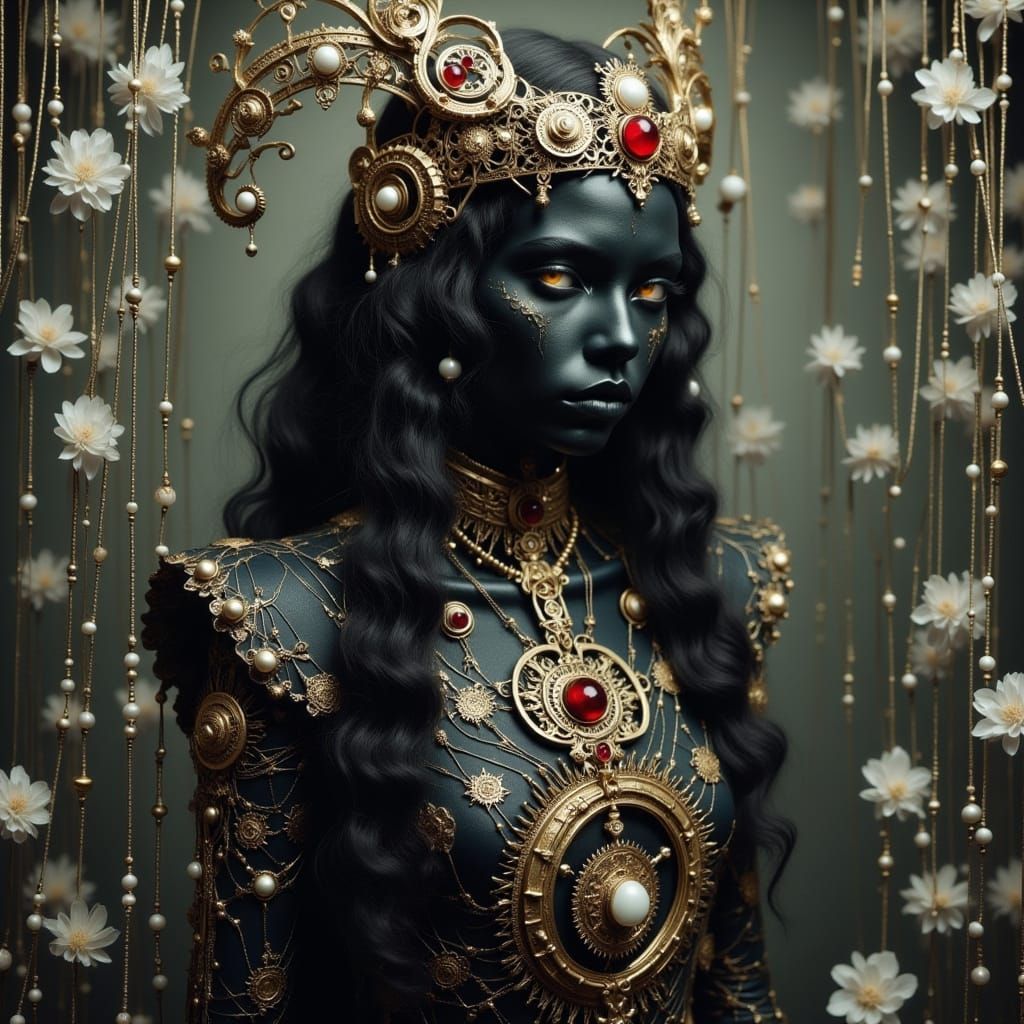 The Weaver of Time in Steampunk Style