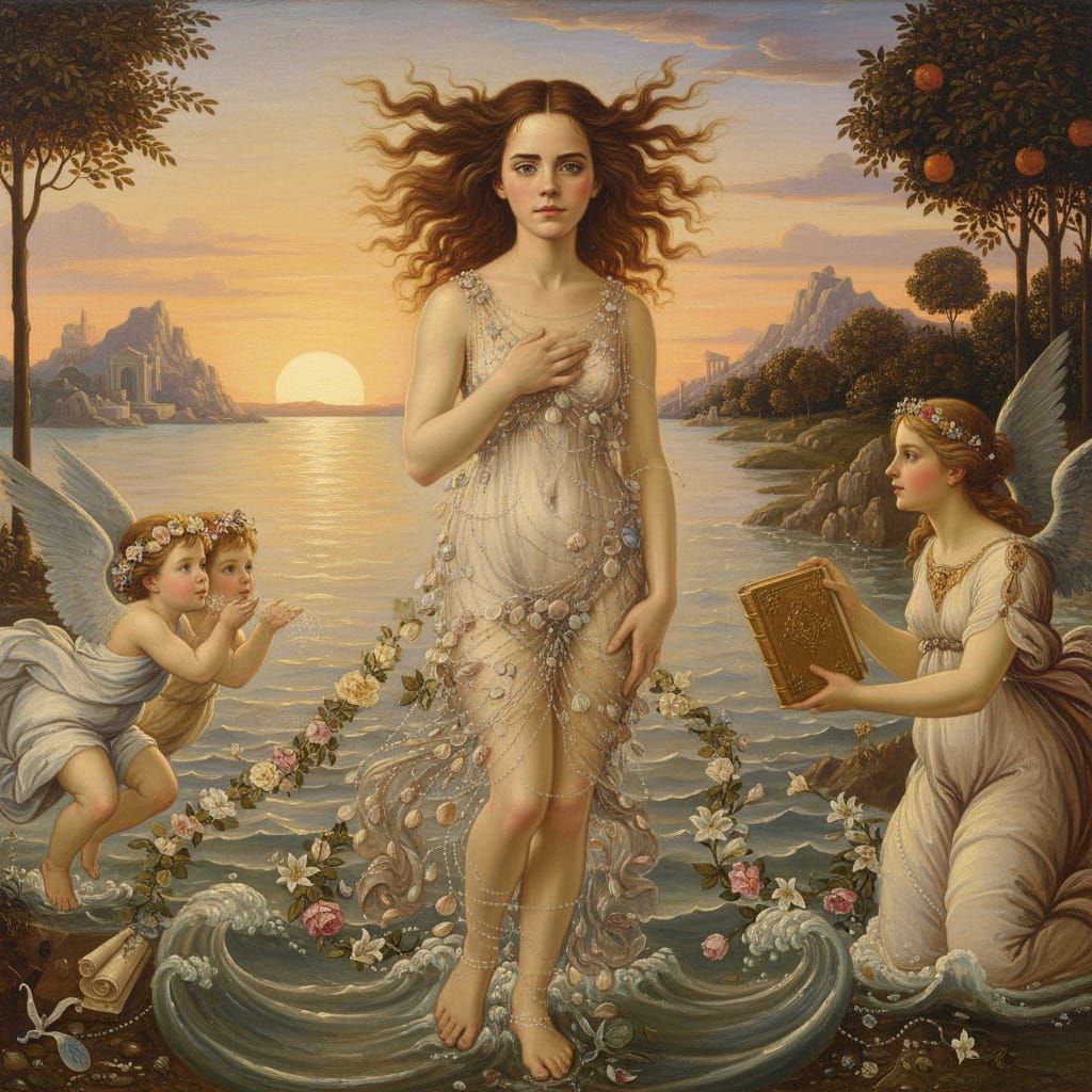 Hermione Granger's Birth as Classical Painting