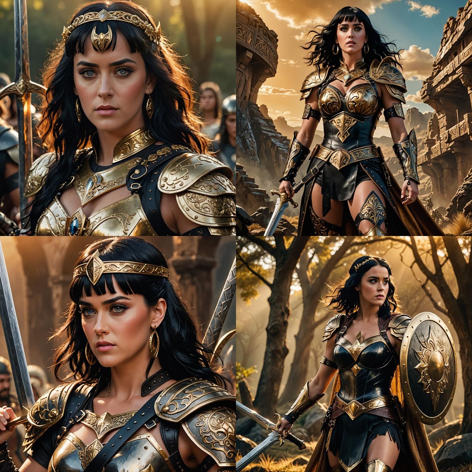 Katy Perry as a Fantasy Warrior Princess