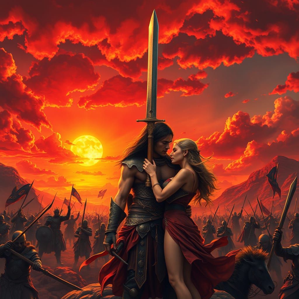 Warriors Carve Their Names into Legend Under Blazing Crimson...