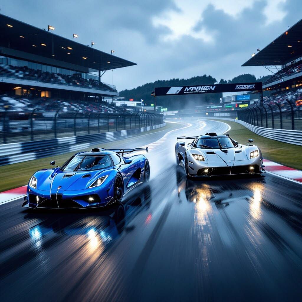 Koenigsegg Jesko or Pagani Zonda Racing on Nurburgring