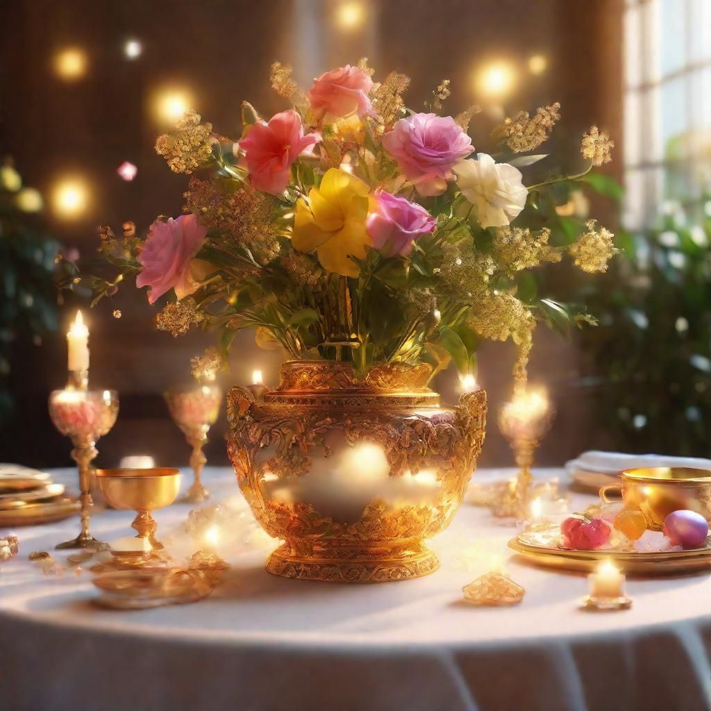 Hyperrealistic Still Life of Priceless Memories and Joy