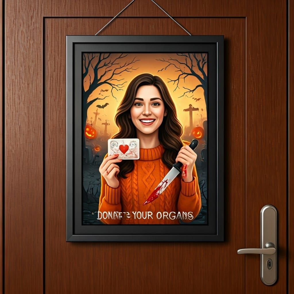 Organ Donation Poster with Halloween Theme