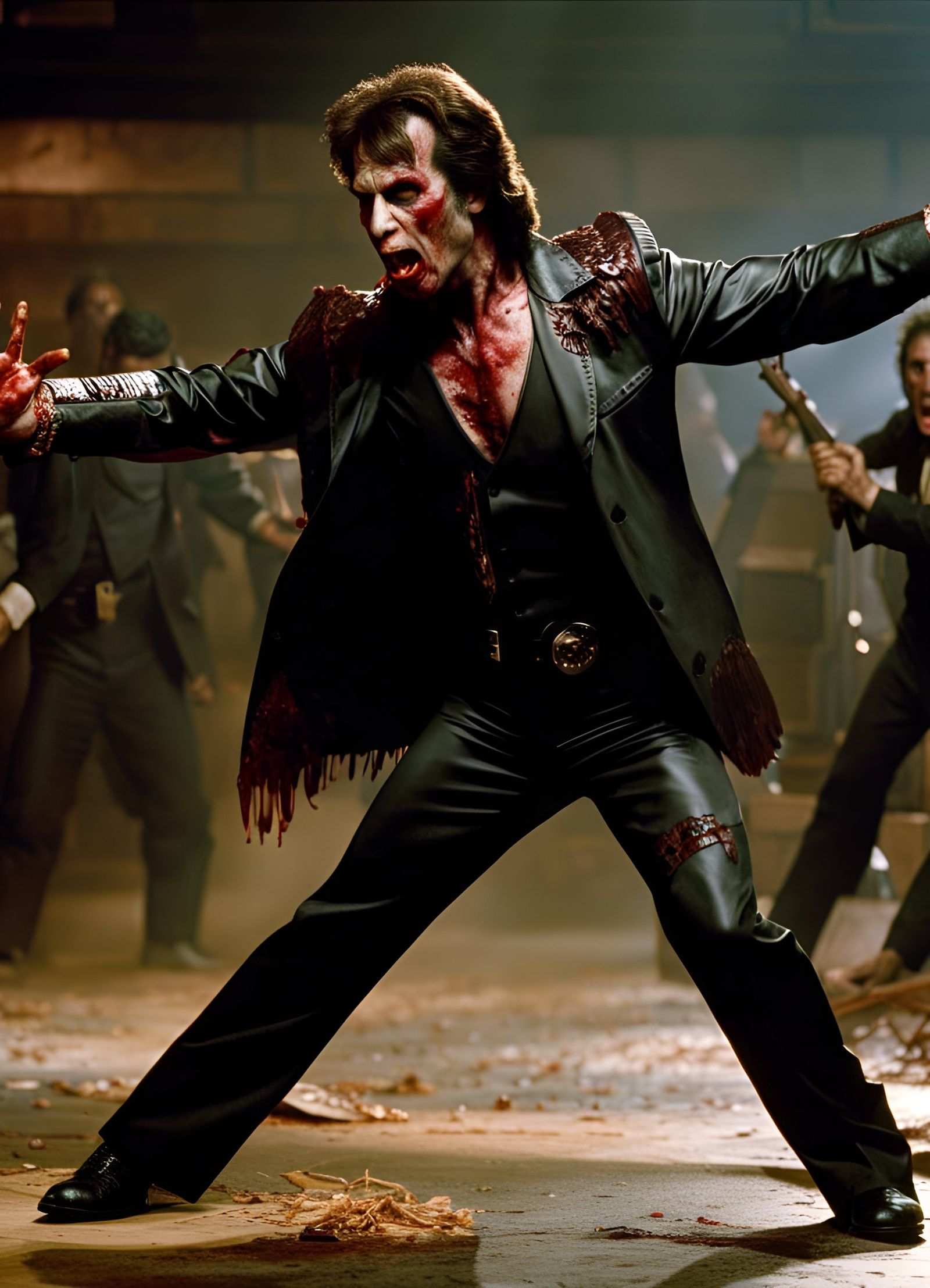 Zombie Staying Alive Pose: Undead Disco