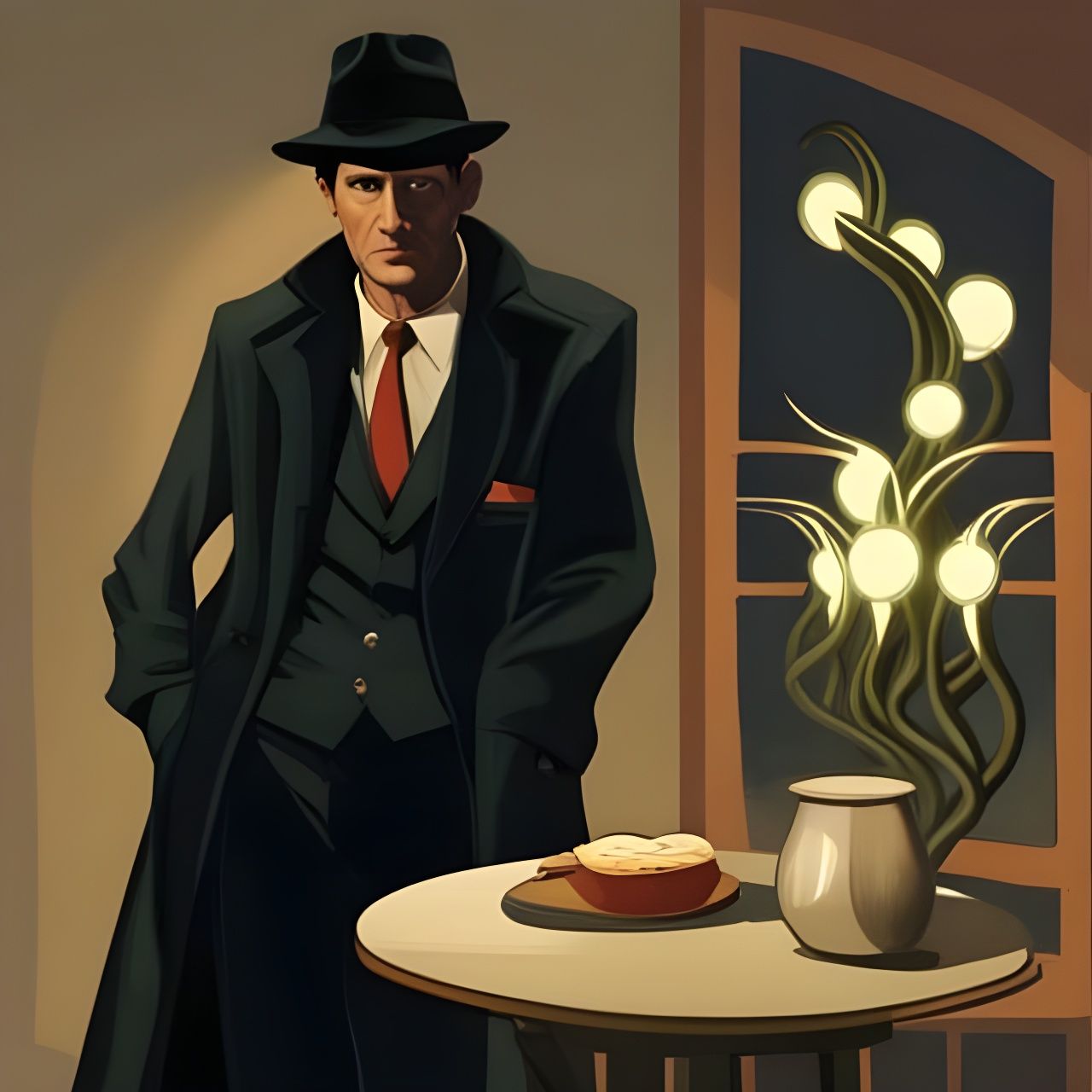 Cthulhu Monster with Tentacles in Dark Fantasy Style