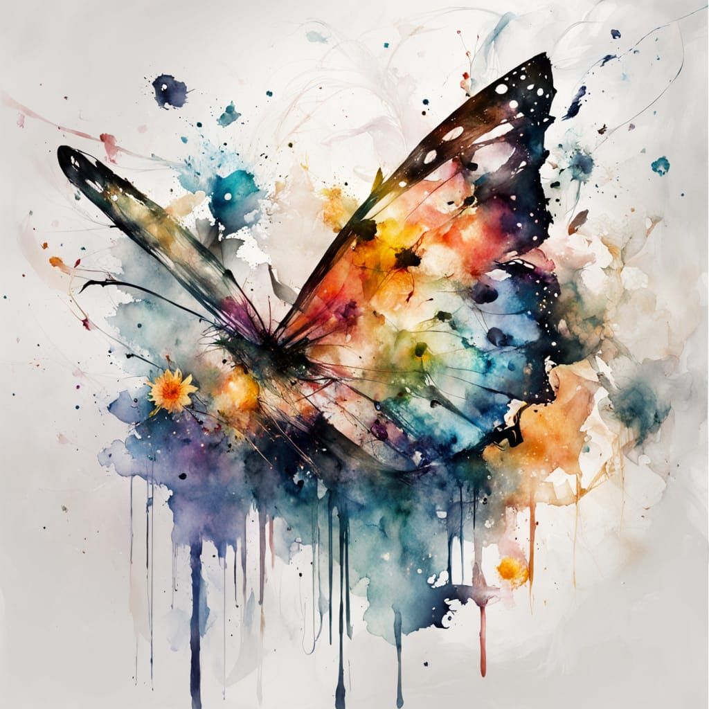 Surreal Flower Meadow Cascading from Planets