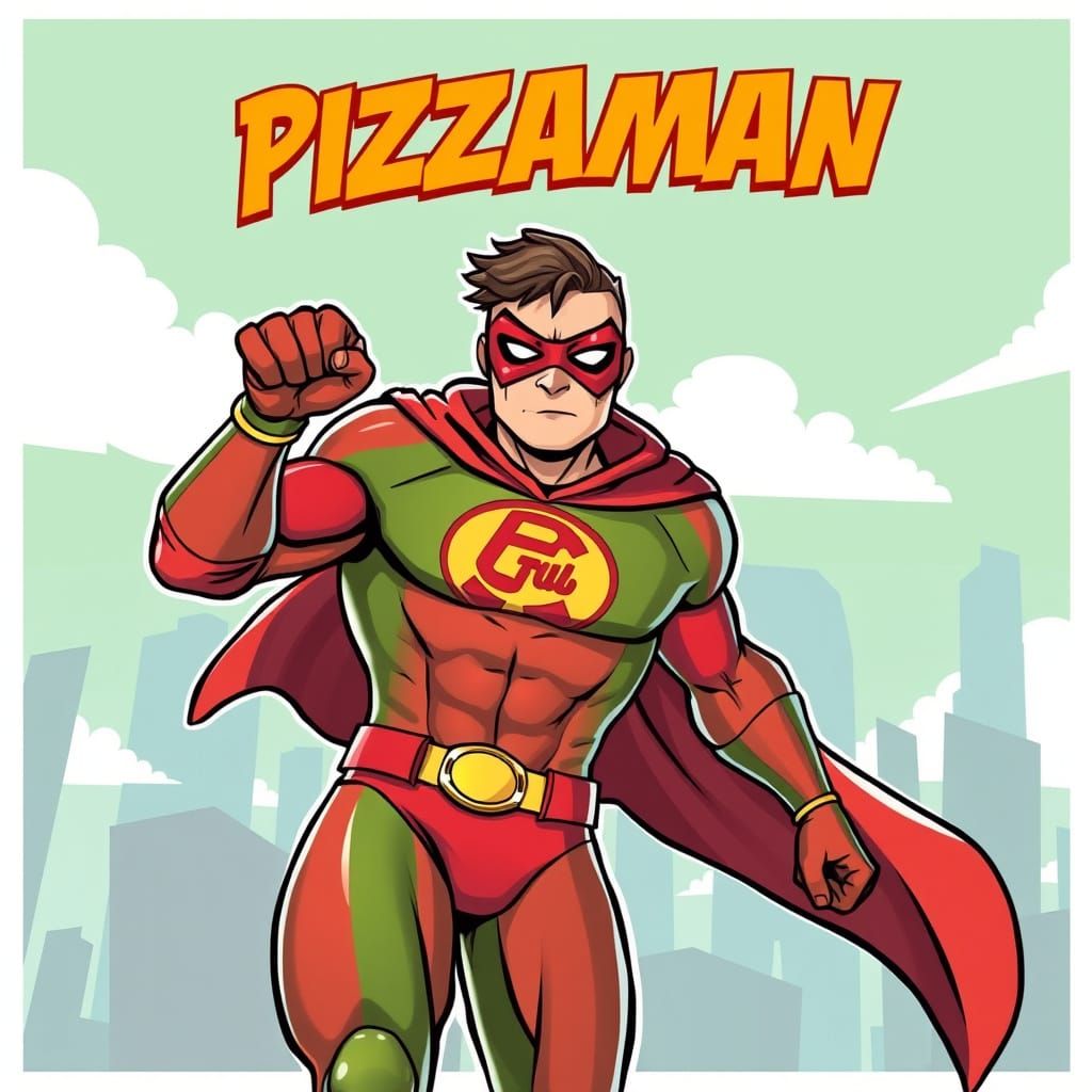 Pizzaman: Masked Hero Saving City from Hunger