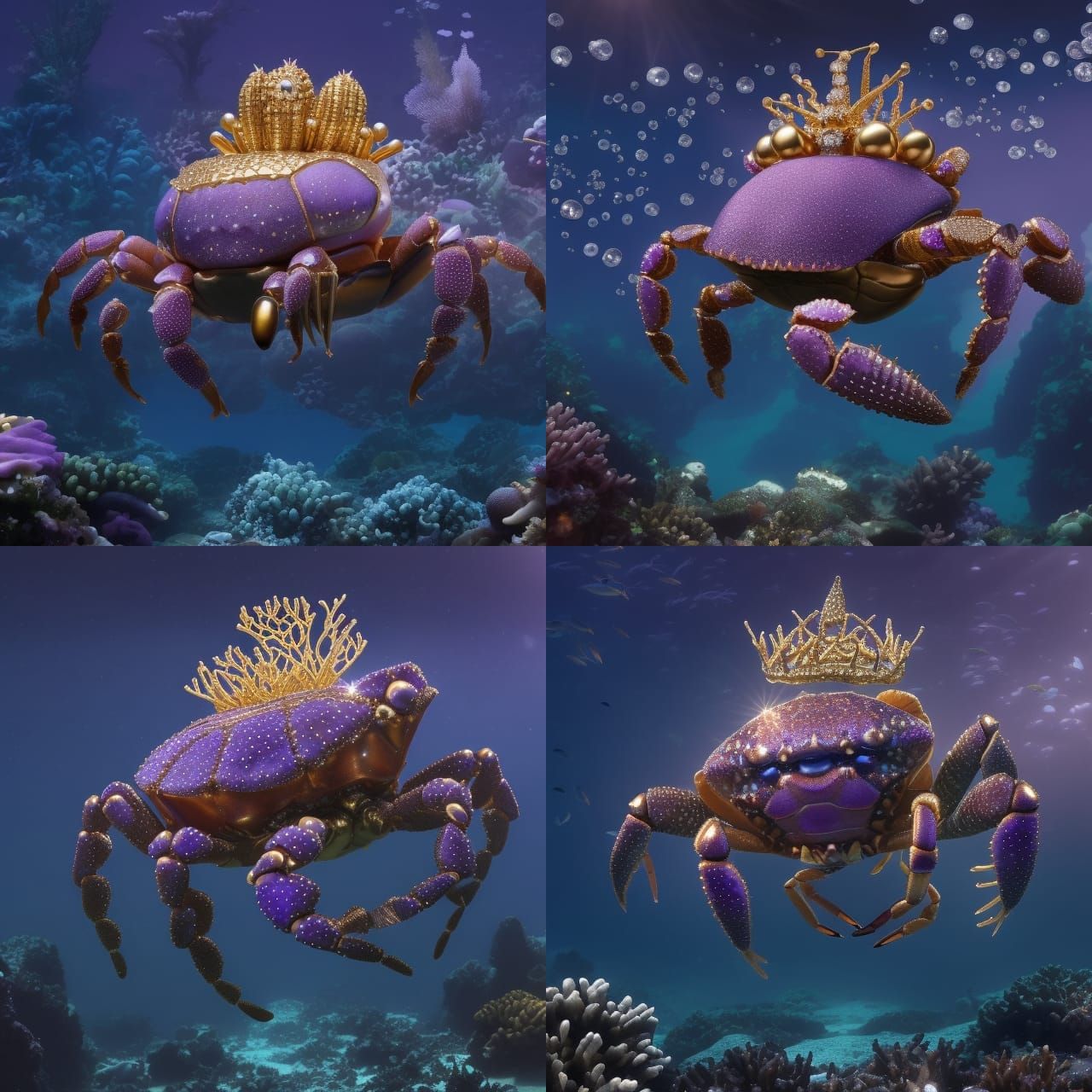 Jewel-Encrusted Queen Crab on Atlantis Coral Palace