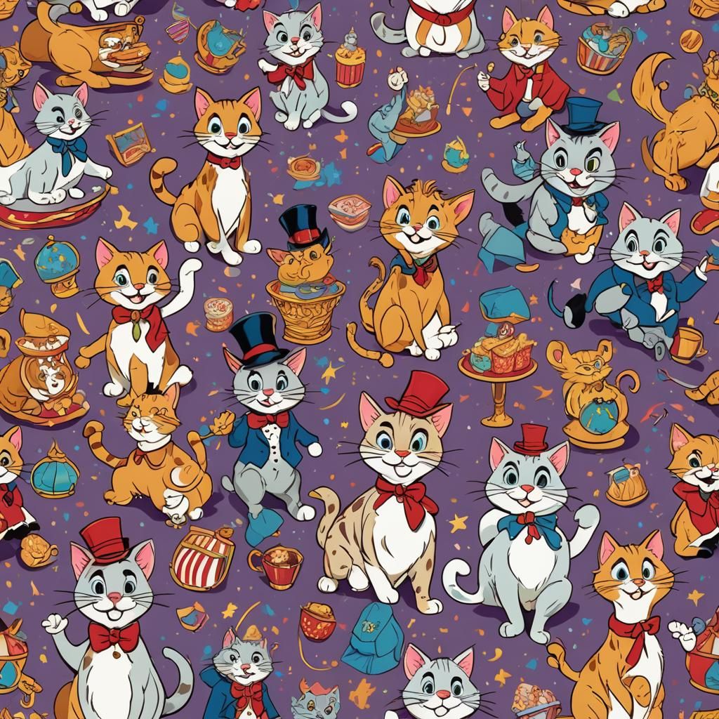 The Aristocats Enjoying a Lively Carnival