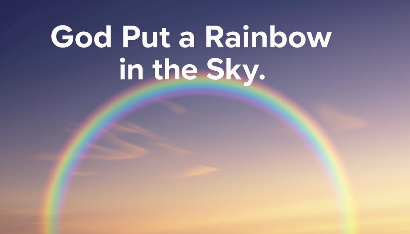 Rainbow in the Sky: AI Generated Image