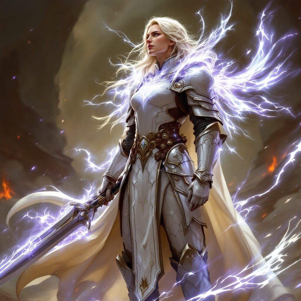 A Cleric Radiates Divine Courage on the Battlefield