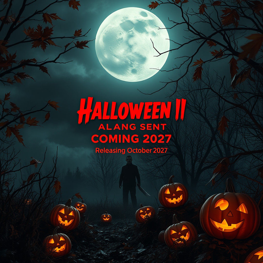 Halloween III Poster: Michael Myers in Eerie Landscape