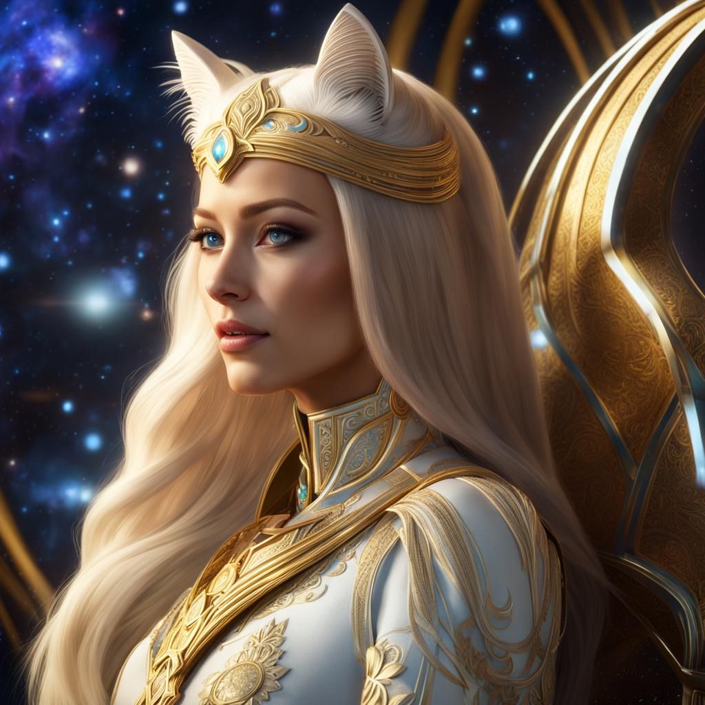 Pleiadean Queen Portrait in Unreal Engine 5