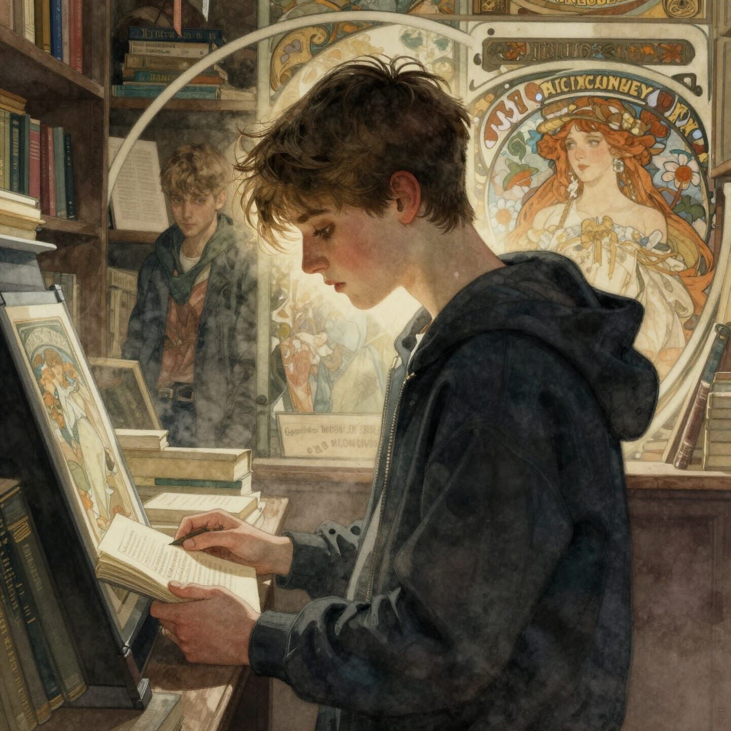 Teenager lost in a Bookfair