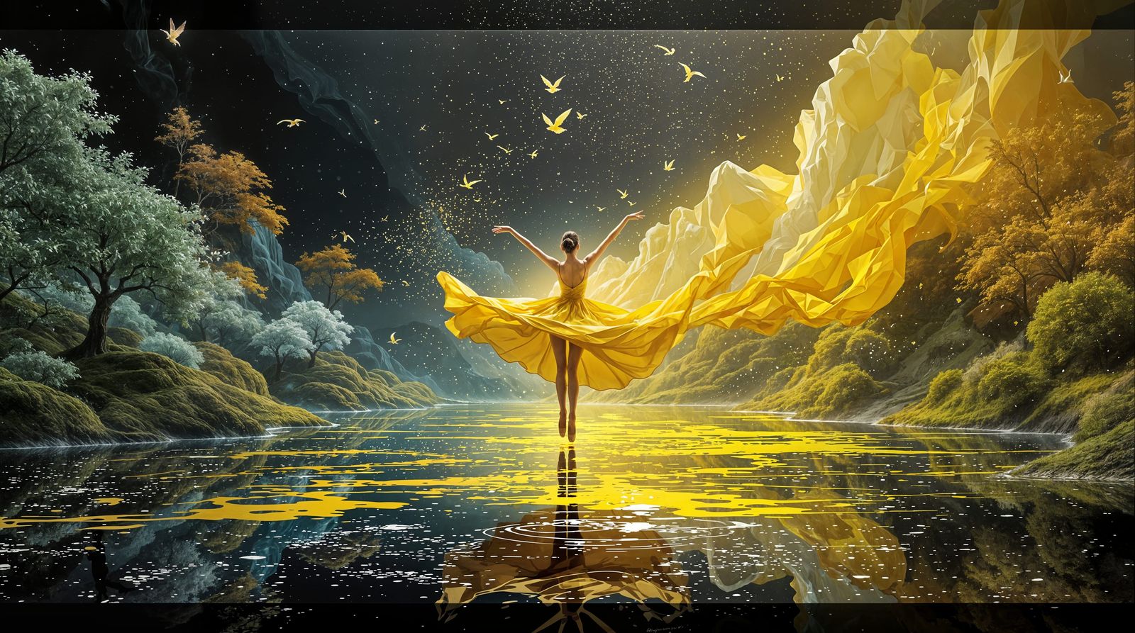 Surreal Fantasy Scene Blurs Art and Reality