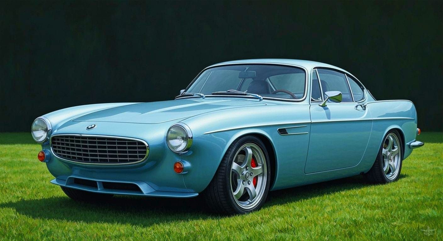Modern Sports Car Blends Classic Volvo and BMW Styles