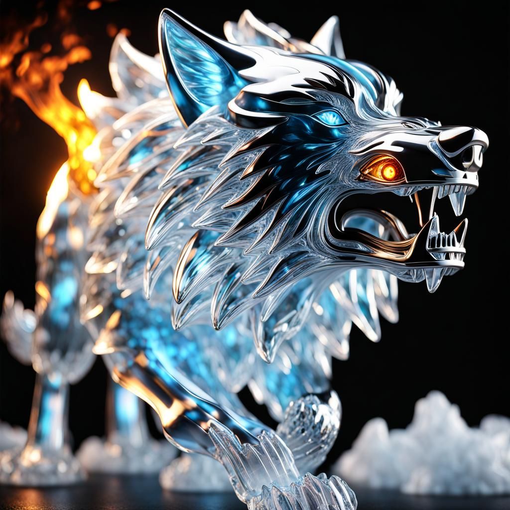 crystal wolf fire