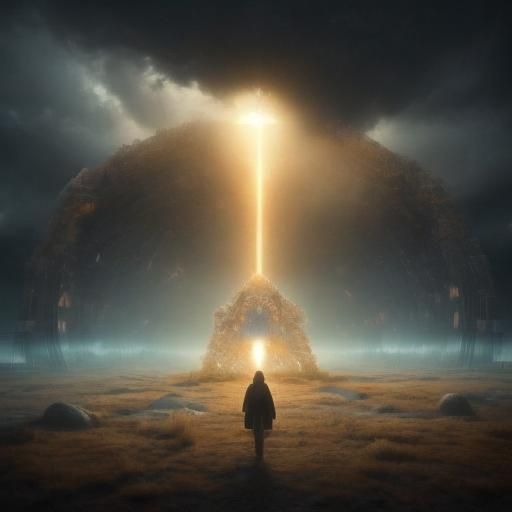 Ethereal Scene of Hope and New Beginnings