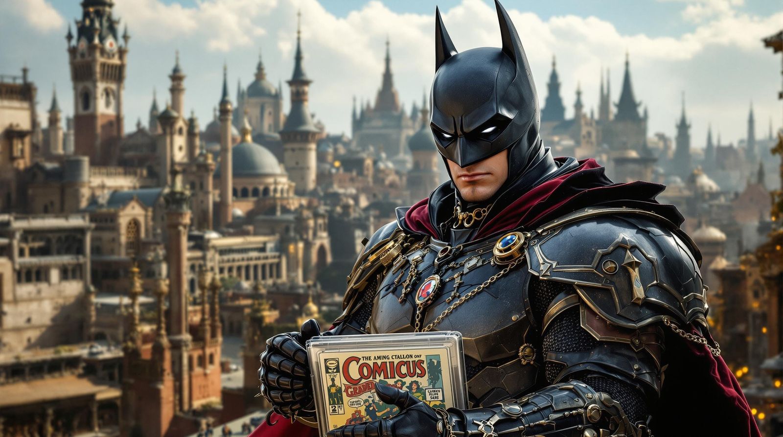 Epic Steampunk Batman in Gothic Armor