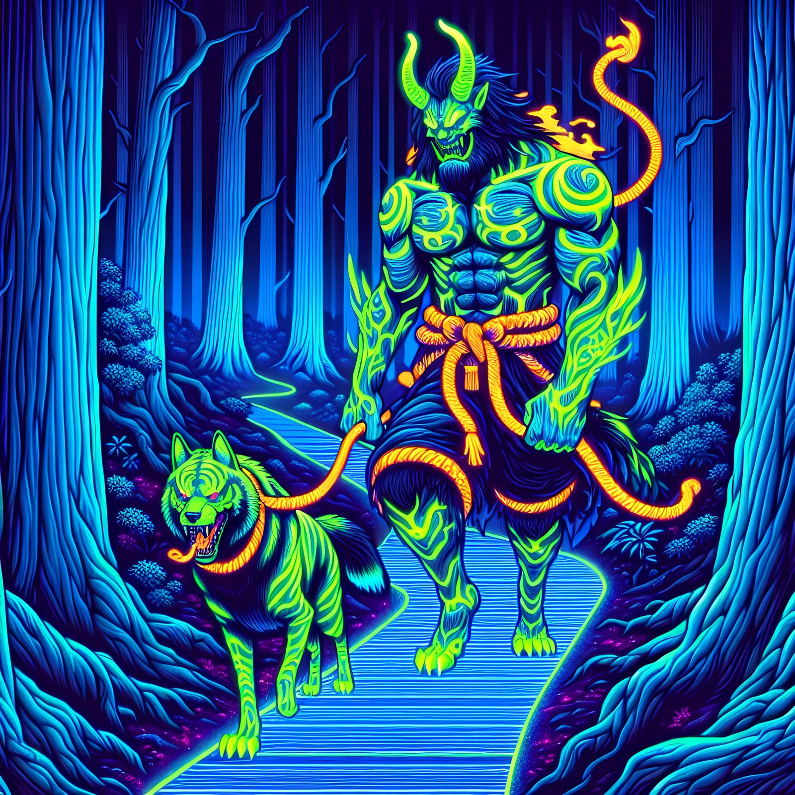 Neon Oni Demon