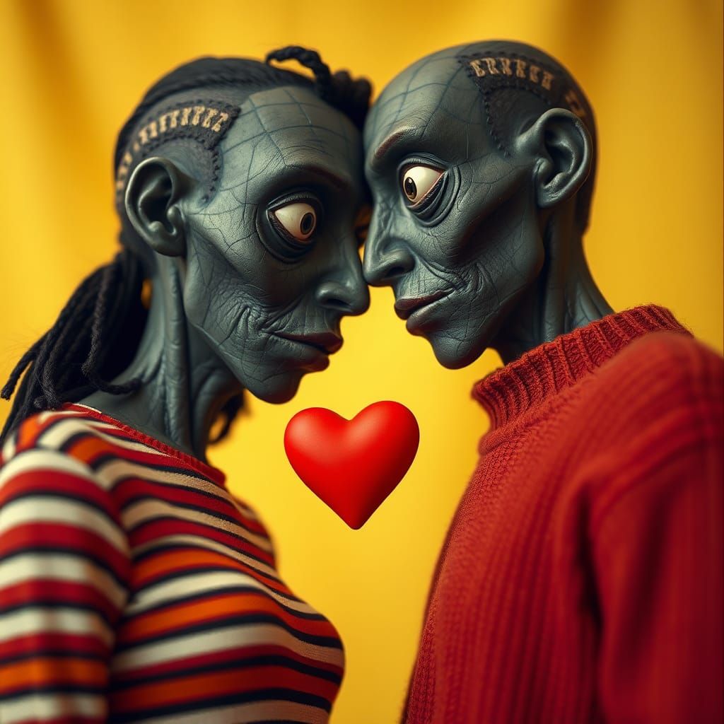 Surreal Hearts: An Intimate Cinematic Film Still