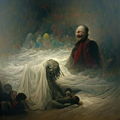 The Price of Happiness: Gothic Horror Illustration