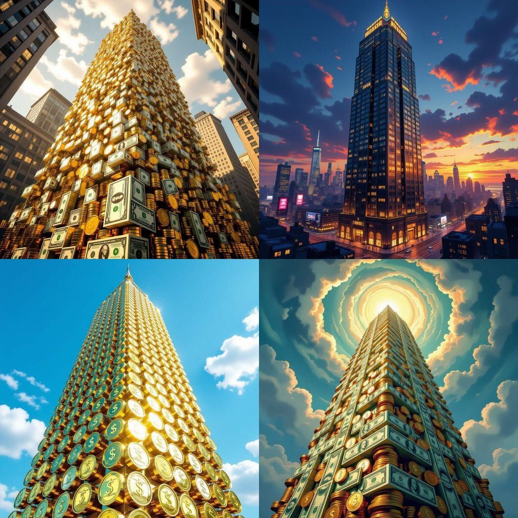 Skyscraper Made of Money