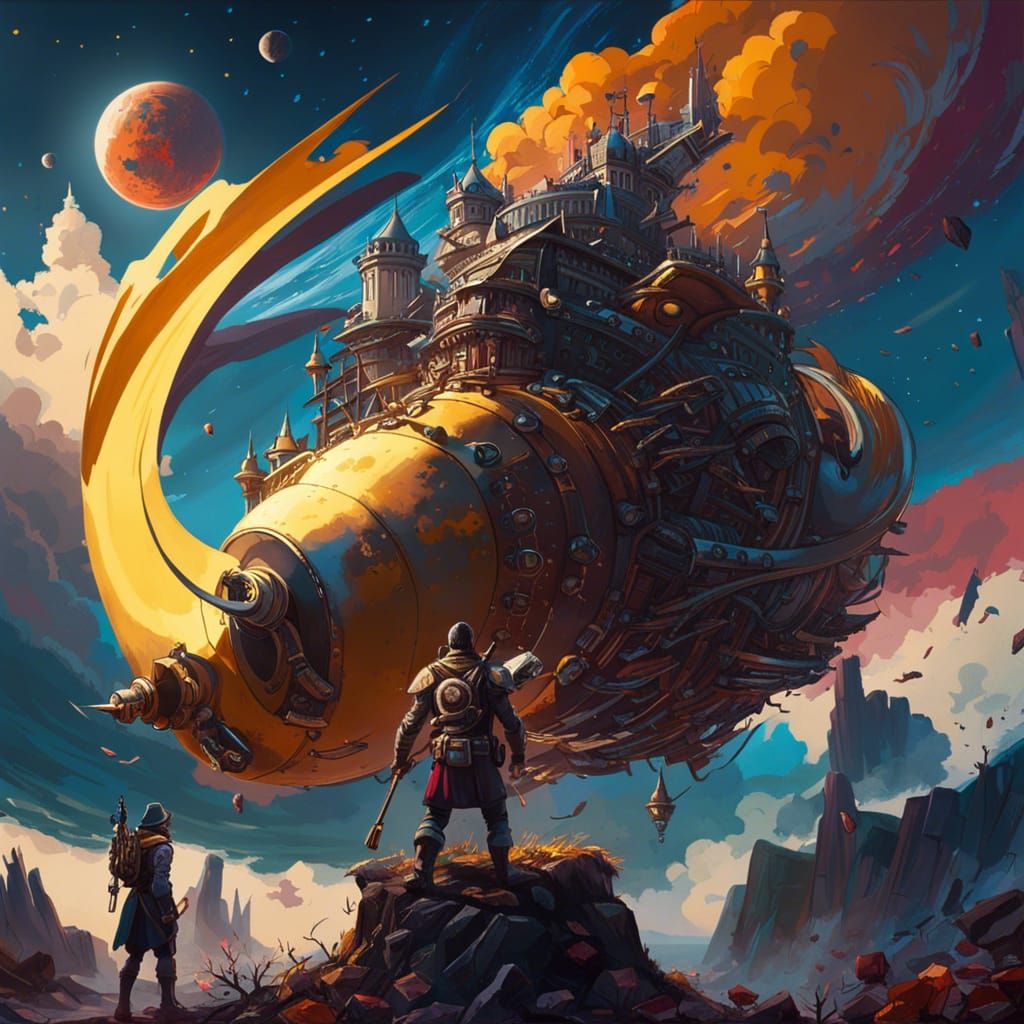 Thor's Saxophone Serenade in Space: A Photorealistic Masterp...