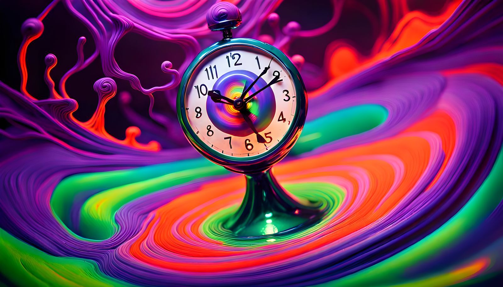 Radioactive Toy in Stretching Dimensions Time Vortex