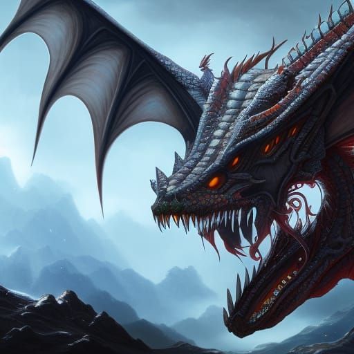 Ghost Dragon Fantasy Concept Art