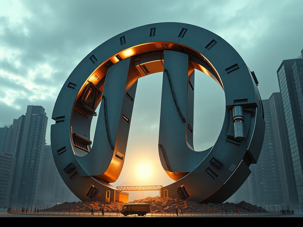 Colossal Mathematical Hybrid Rises from the Earth, a Futuris...