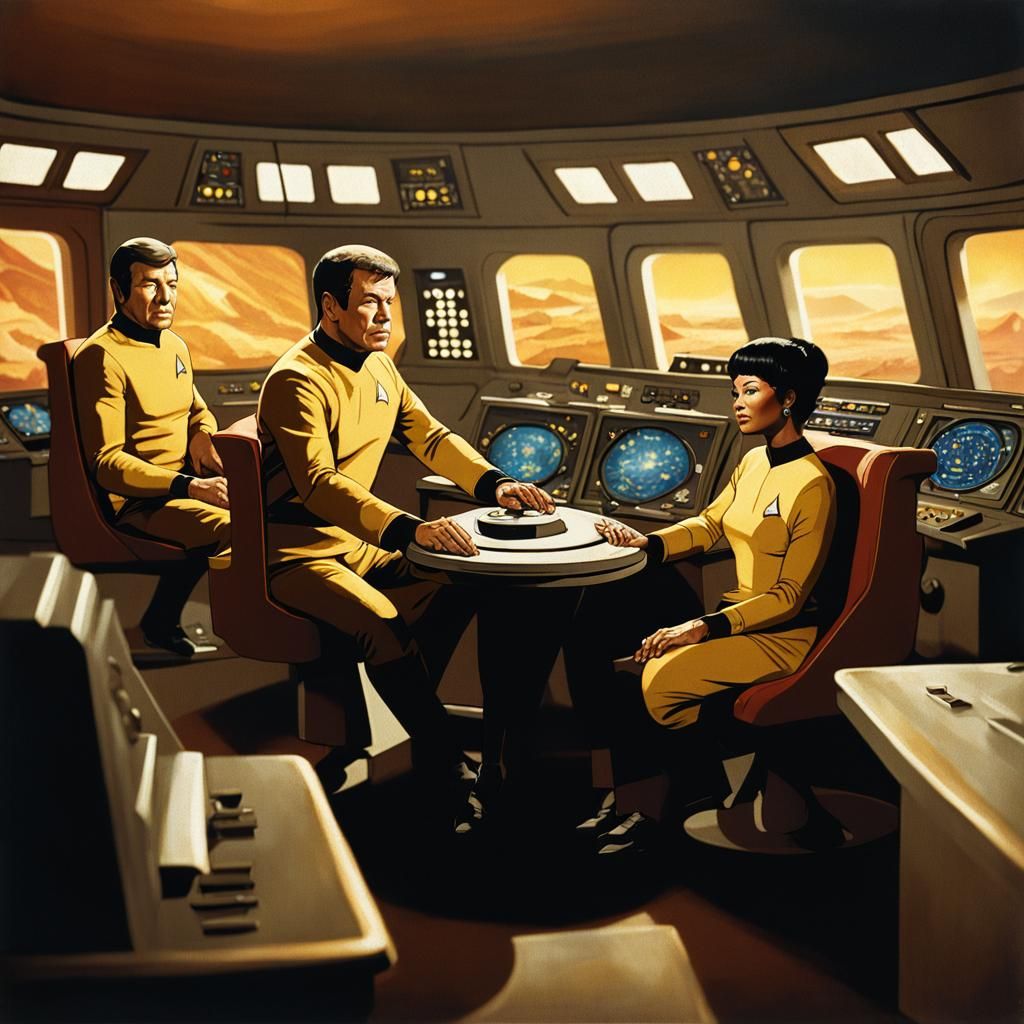 Captain Kirk Commands the USS Enterprise