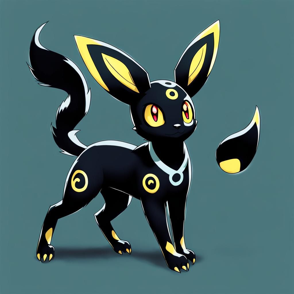Umbreon in 3D Anime Style