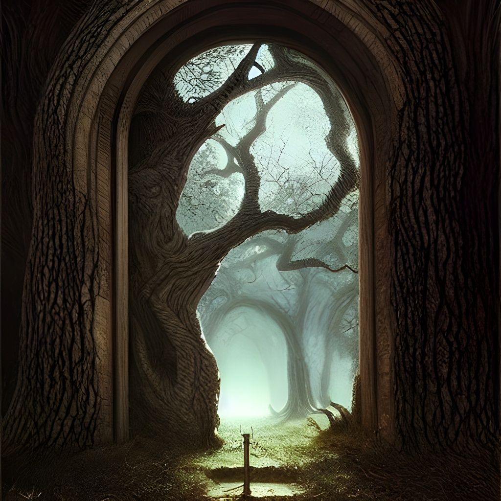Secret forest door