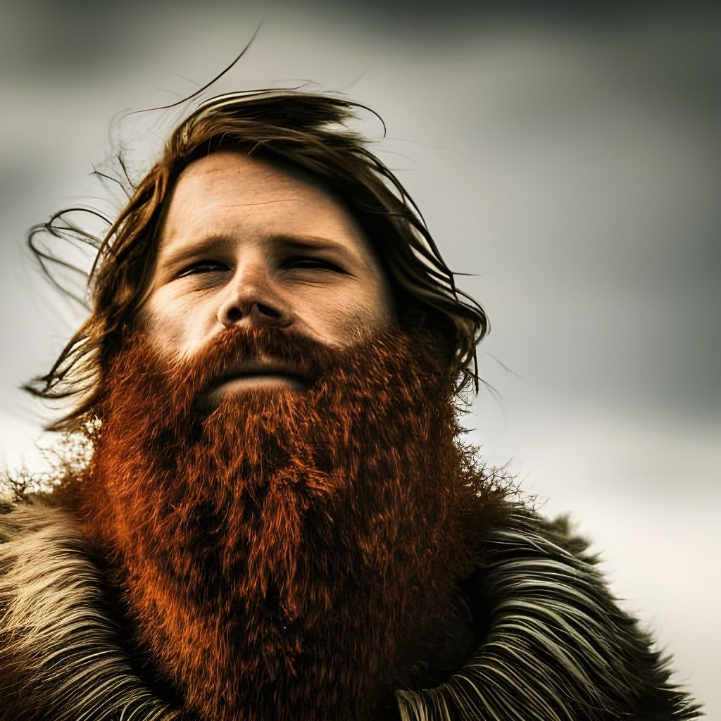 Detailed Portrait of a Mountain Man in Wilderness