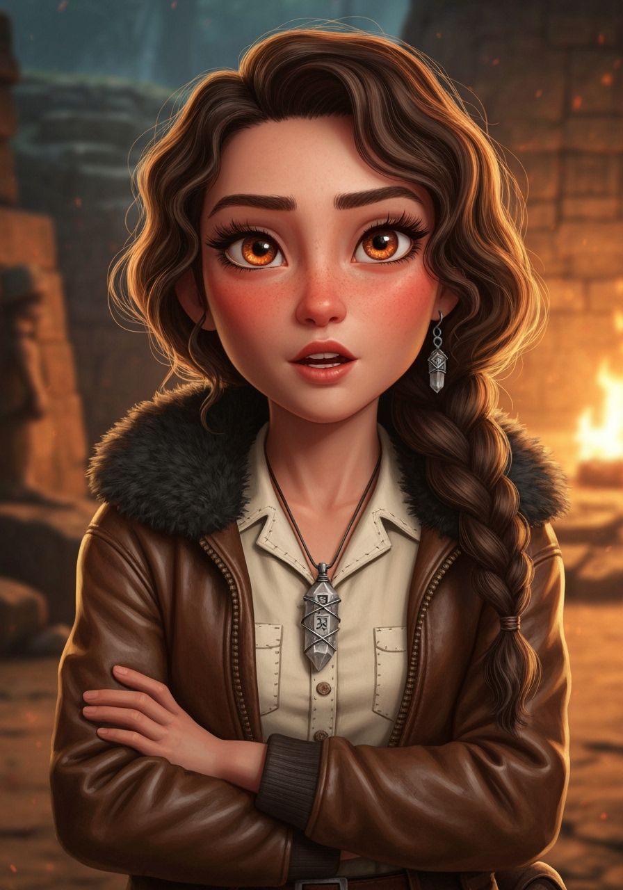 Archaeologist Adventurer in Mayan Dig