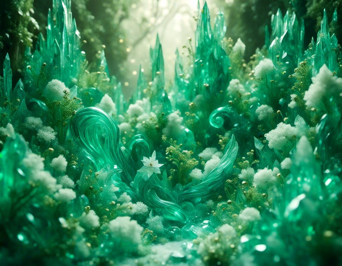 Emerald Jungle with Crystal Details