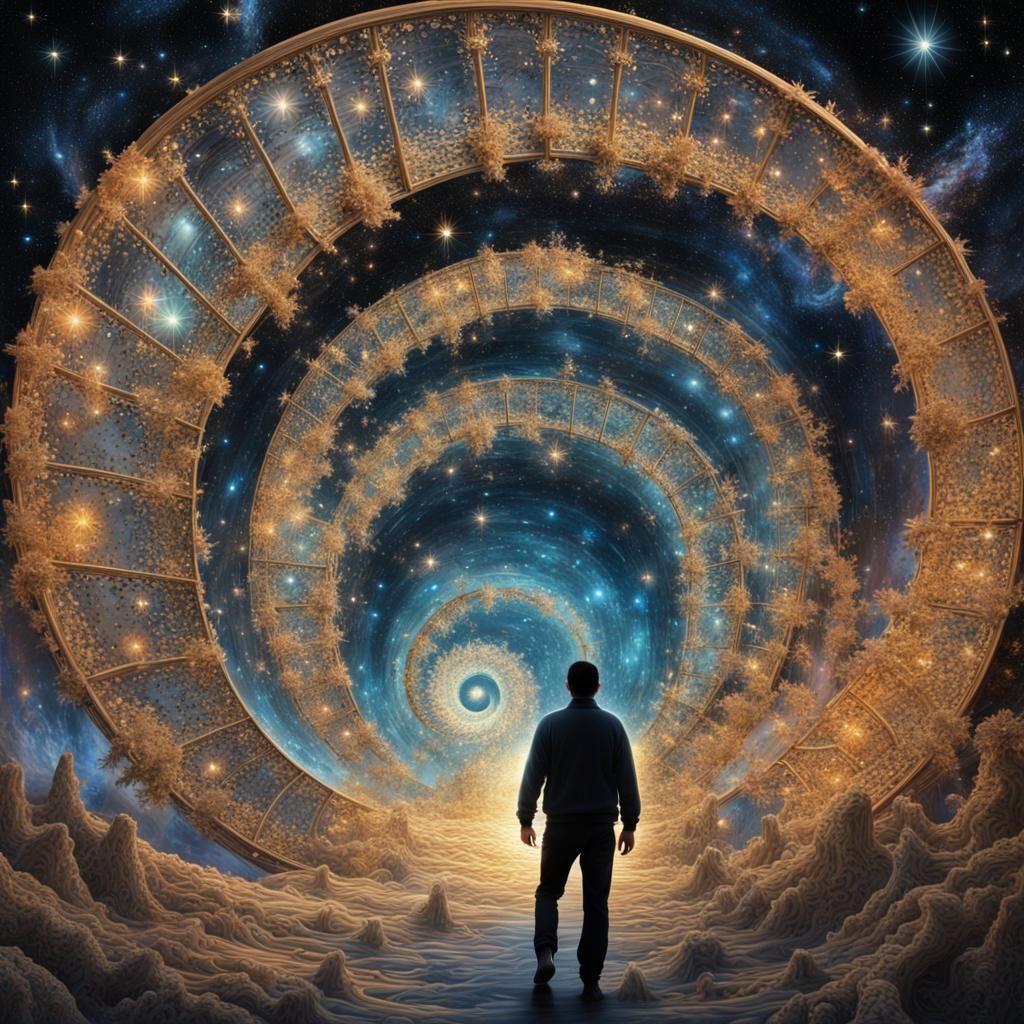 Surreal Star Portal Optical Illusion