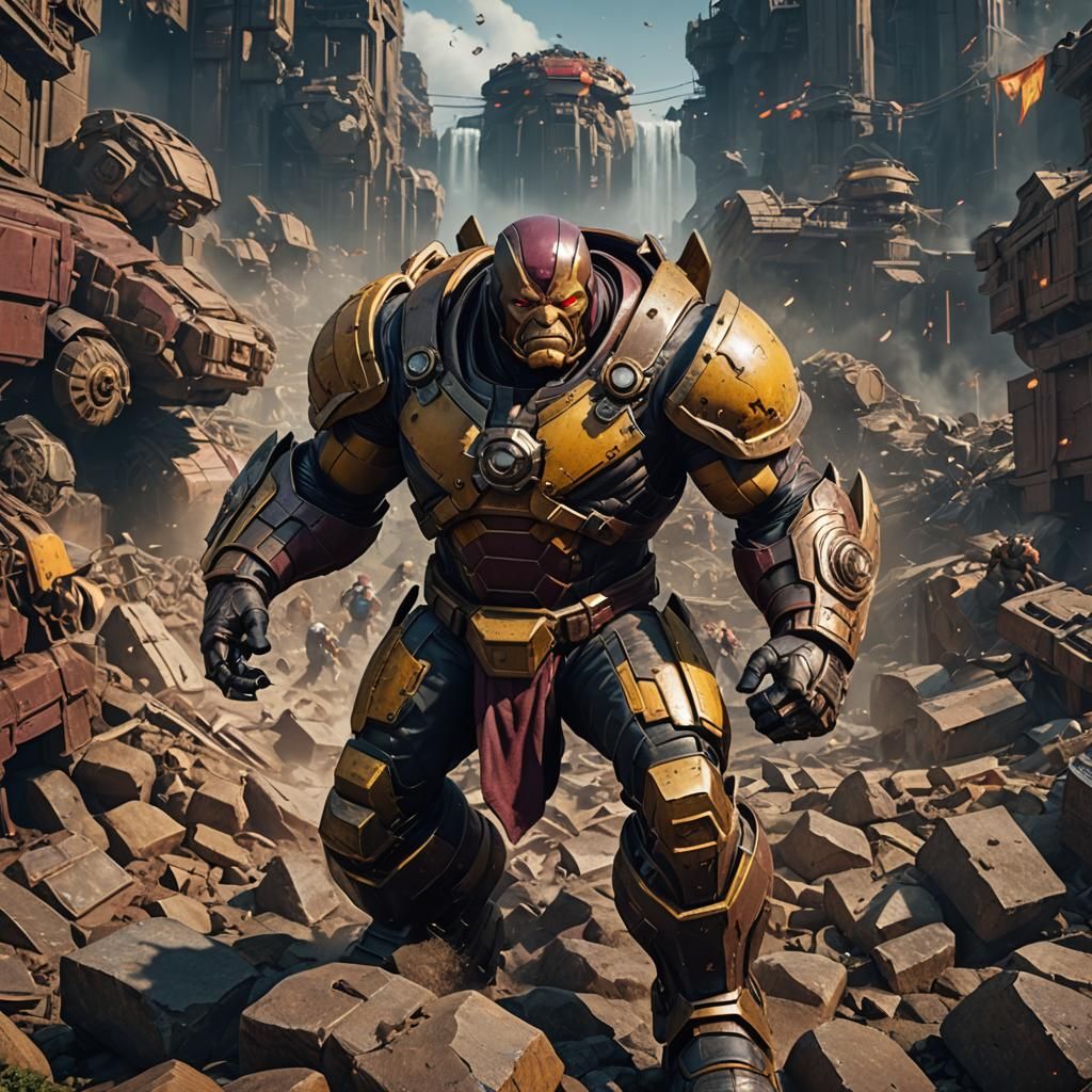 Juggernaut from X-Men: Detailed Matte Painting