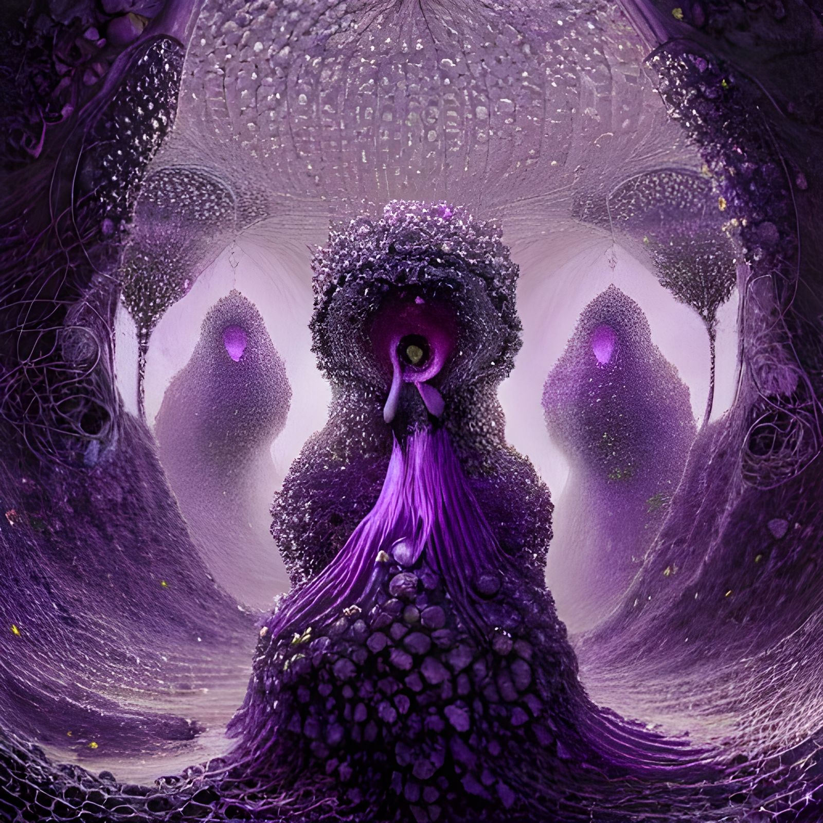 Giant Amethyst Geode Fantasy Art