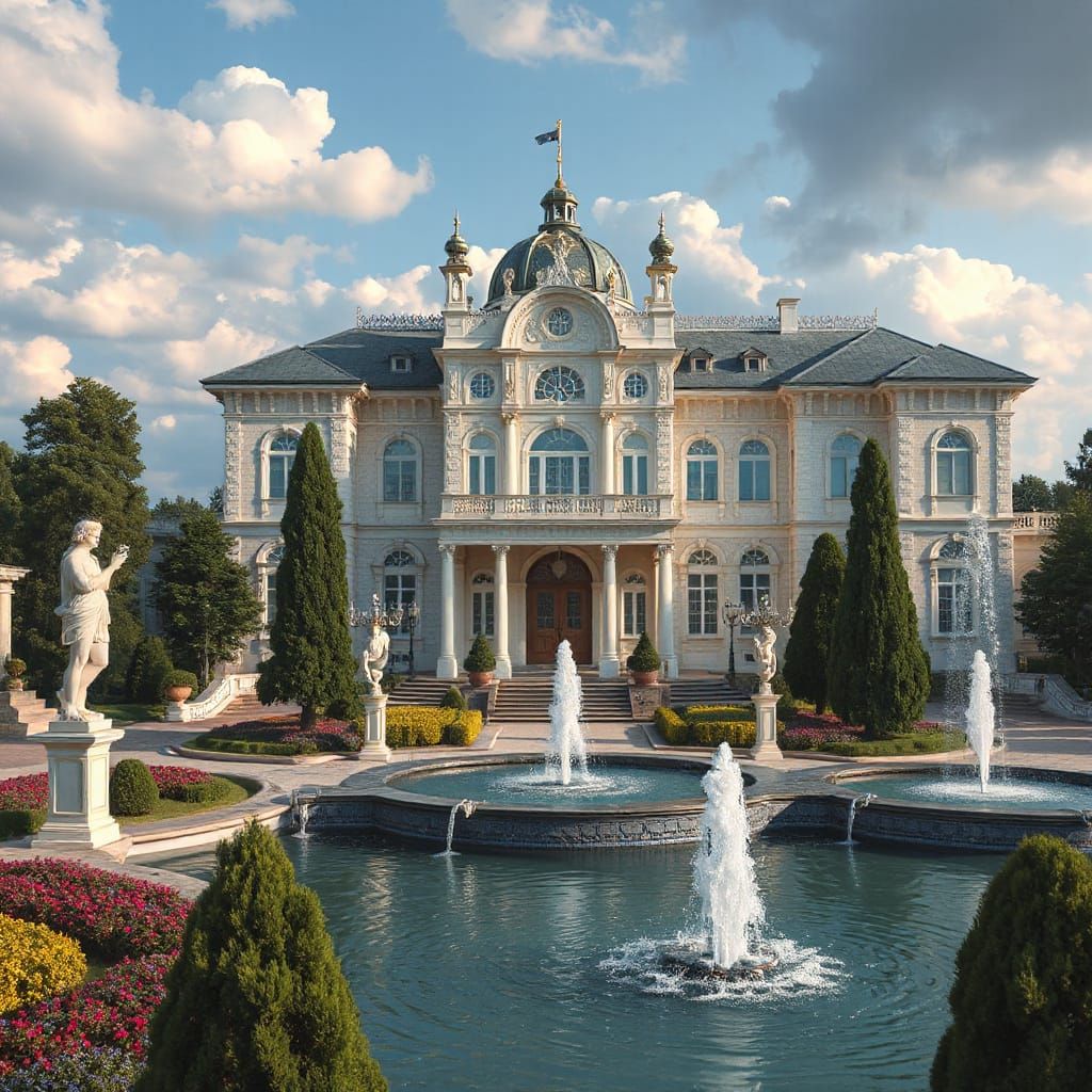 Royal Slavic Palace in Lavish Fantasy Style