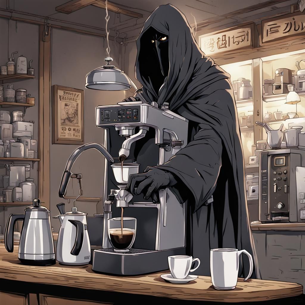 Nazgul in Coffee Shop, Anime Key Visual Style