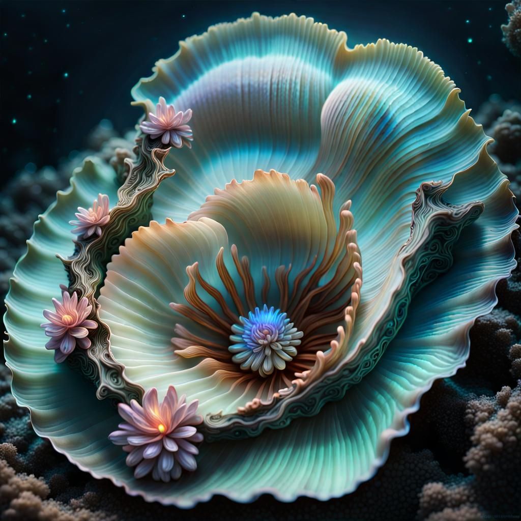 Bioluminescent Shell Reveals Deep-Sea Flower