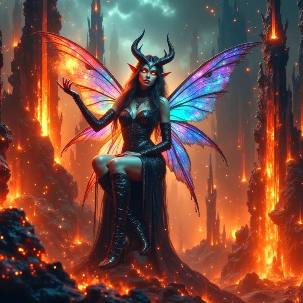 Demonic Fairy in Hell