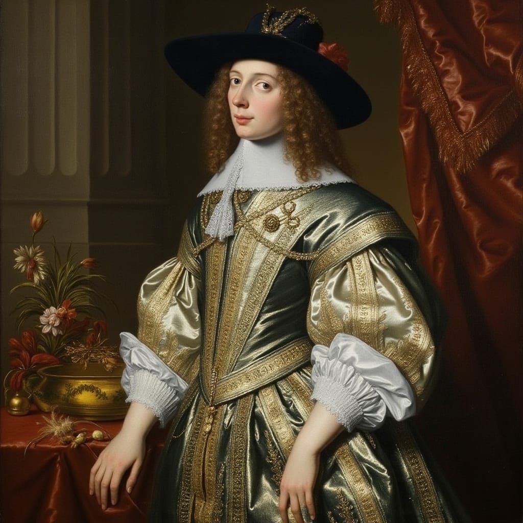 17th Century Young Man in Sumptuous Costume