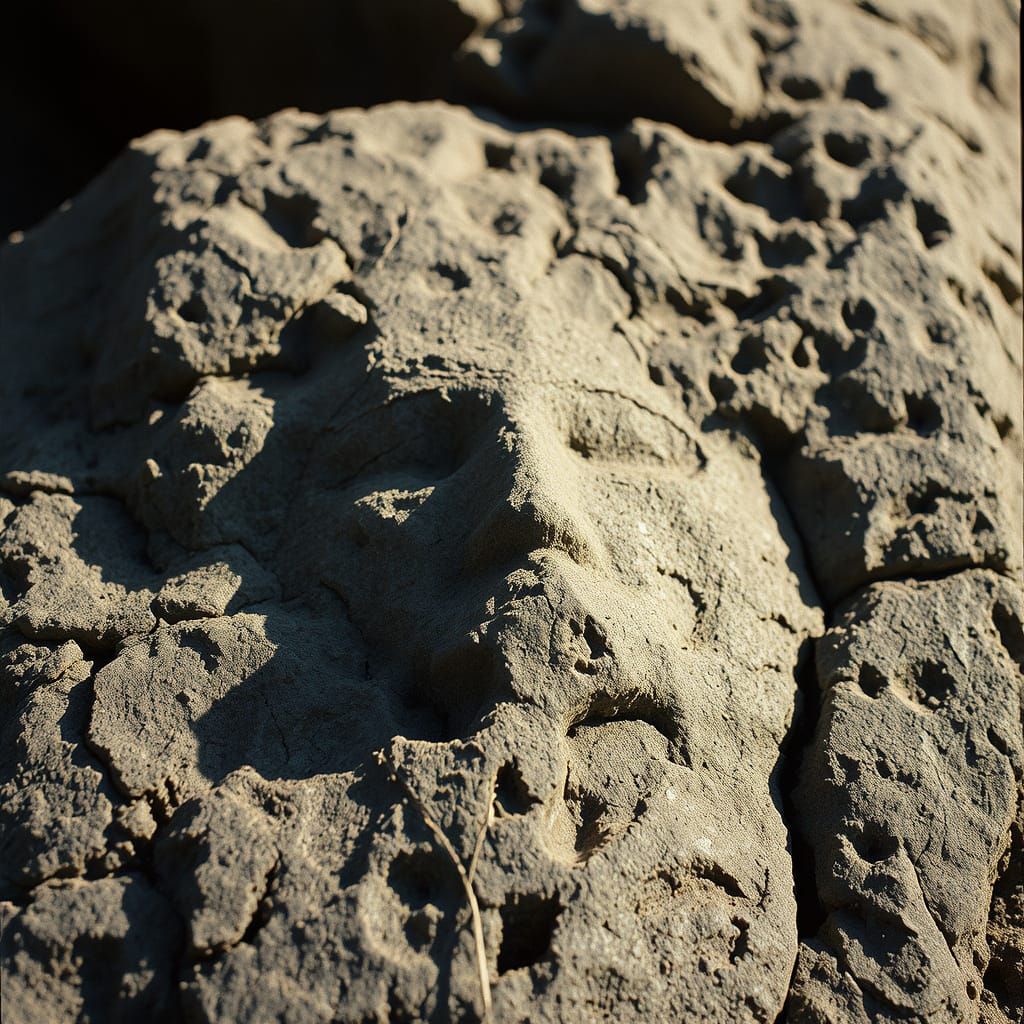 Pareidolia Rock Face: Cinematic Film Still