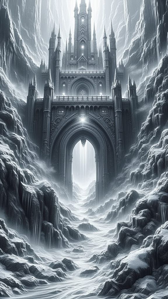 Dwarven Stronghold Guards Northern Pass in Dark Fantasy
