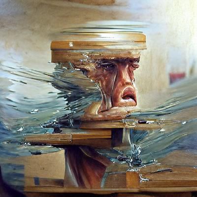 Abstract Frustration Oil Painting